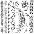 IOD stempel Flora & Vine stamp