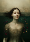Papier decoupage - mint by michelle HEAD ABOVE WATER A3