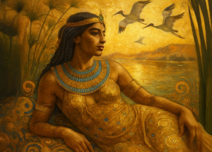 Papier decoupage - mint by michelle Queen of the Nile A3