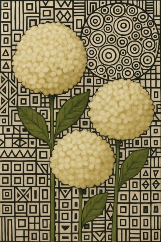 Papier do decoupage WHITE HYDRANGEA – Mint by Michelle białe hortensje