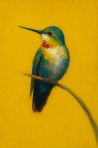 Papier do decoupage A3 HUMMINGBIRD Left Mint by Michelle , koliber do mebli i dekoracji