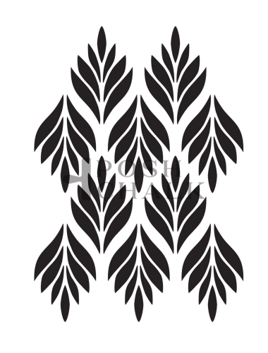 Posh Chalk Leaf Line Stencil 30x40cm (PCS070).jpeg