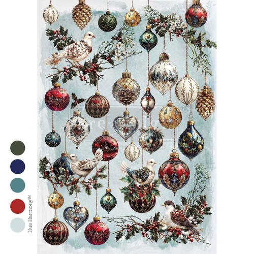 Papier Redesign - Decoupage Fiber Paper A4 - Jewel Of The Season