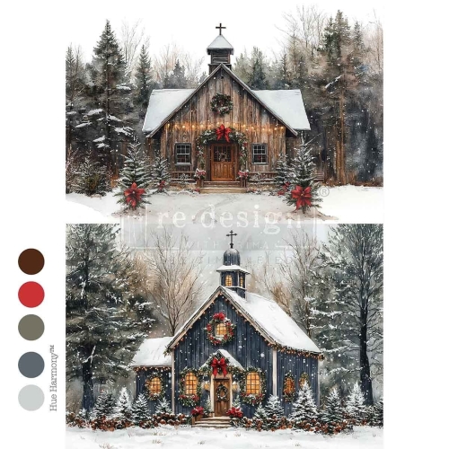 Papier Redesign - Decoupage Fiber Paper A4 - Christmas In The Woods