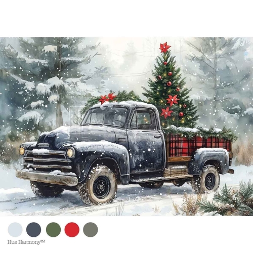 Papier Redesign - Decoupage Fiber Paper A4 - Country Pines Delivery