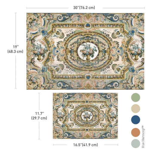 Zestaw papier fibrowy Decoupage Serenade In Blue - DD Redesign Set