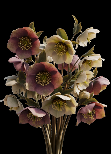 Papier do decoupage Still in Bloom – Mint by Michelle A3