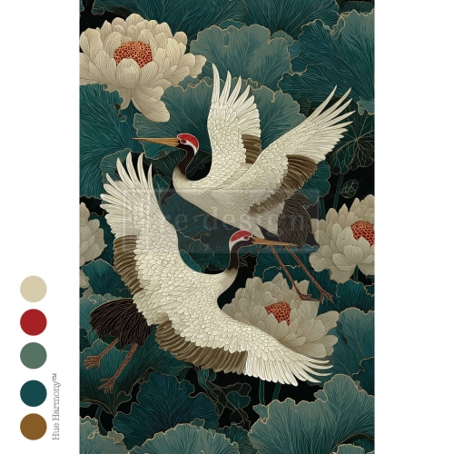 Decoupage tissue papier Grace In Flight Paper Redesign