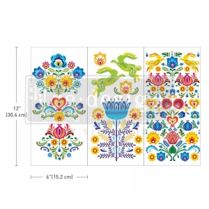Transfer Floral Polish Redesign 3części