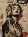 Papier Rebel Heart Mint by Michelle decoupage papier A3