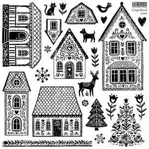Stempel GINGERBREAD LANE IOD 