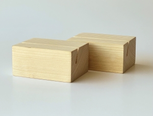 WOOD BLOCK STANDS - stojaki bloki drewniane 2 szt zestaw