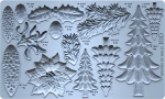 Forma do glinki - IOD mould - boughs of holly 2026 POD ZAMÓWIENIE KLIENTA !