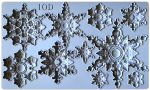 Forma do glinki - IOD mould - Snowflakes 2026 - ostatnie sztuki