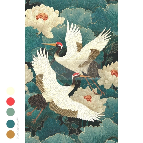 Decoupage tissue papier Grace In Flight Paper Redesign