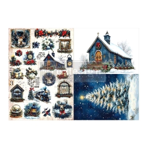 Redesign Decoupage Fiber Paper Hearth & Holly A3