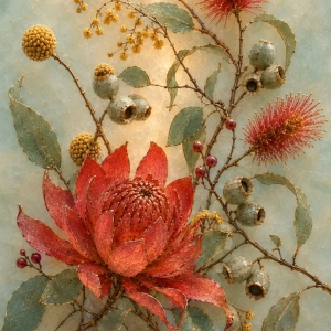 Papier Australiana Mint by Michelle A1