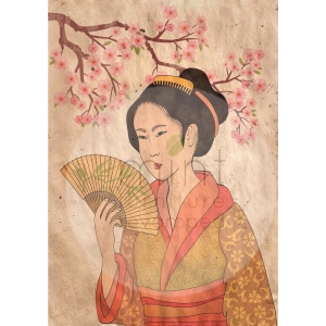 Papier decoupage - Mint by Michelle "Geisha" A3