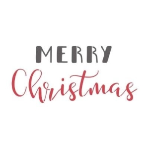 Szablon malarski święta boże narodzenie - merry christmas wzór A5