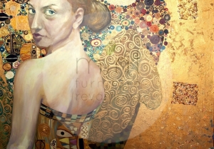 Papier decoupage mint by michelle wzór piękna kobieta w złocie beautiful women in gold - a1