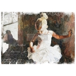 Papier decoupage prima redesign - decoupage rice papier -tancerka dancer a1