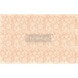 Papier decoupage prima redesign - decoupage tissue papier  - peach damask