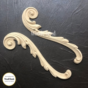Set of Decorative Scrolls WUB1723 19.5x5.5cm