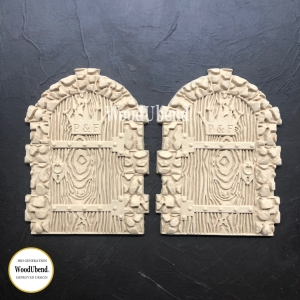 Set of Medieval Doors WUB2279 17.7x 13.2cm