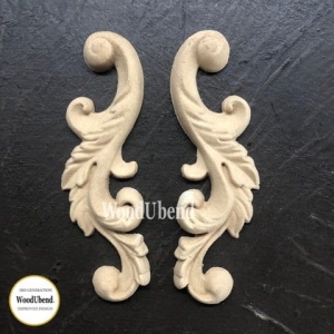 Set of Leafy Scrolls WUB2437 10.5x3.5cm