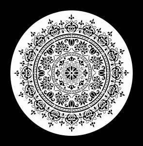 Posh Chalk Stencil WoodUMandala (small) 30x30cm