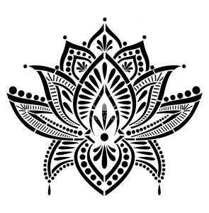 Posh Chalk Stencil Lotus Blossom 30x30cm