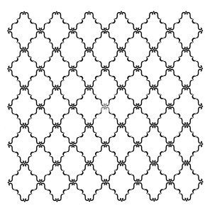 Posh Chalk Stencil Dainty Trellis 50x50cm