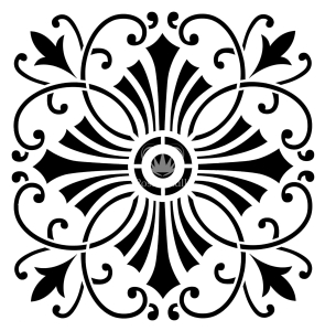 Posh Chalk Stencil Posh Cross 50x50cm