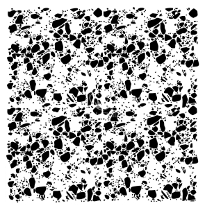 Posh Chalk Stencil Polished Concrete 50x50cm