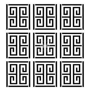 Posh Chalk Stencil Greek Maze 50x50cm