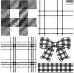 Stemple Iron Orchid Designs - Pretty in Plaid stamps OSTATNIE SZTUKI!