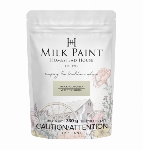 Farba mleczna Homestead House Milk Paint kolor STOCKHOLM GREEN 330gr 