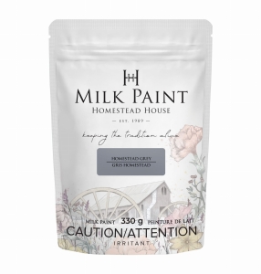 Farba mleczna Homestead House Milk Paint kolor Homestead Grey 330gr 
