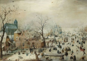 Papier decoupage - mint by michelle Ice Skating A1