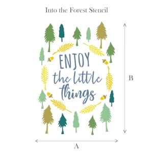 Szablon Into the forest A4