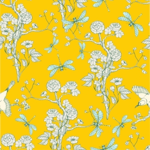 Papier Tissue Decoupage - Mint by michelle Mint Tissue paper mint tissue Yellow Chinoiserie - zestaw 
