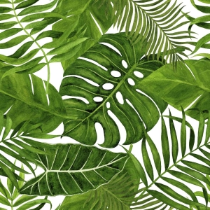Papier Tissue Decoupage - Mint by michelle Mint Tissue paper Green Leaves - zestaw 