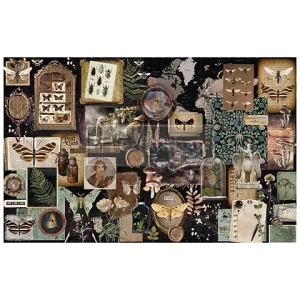 Redesign Decoupage Tissue Paper Herbarium Notes