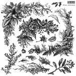 STEMPEL DUŻY IOD  2 SZTUKI ZESTAW - Winter Adornment Stamp Artwork Edycja Limitowana