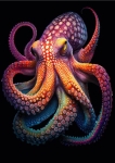 Papier decoupage - mint by michelle - wzór Octopus A1