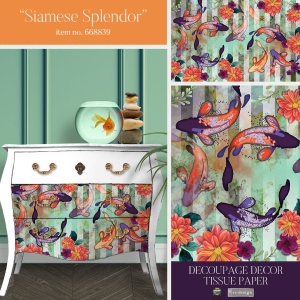 Papier Redesign - Decoupage Tissue Paper Siamese Splendor 