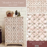 Papier Redesign - Decoupage Tissue Paper Meadow view Farm 