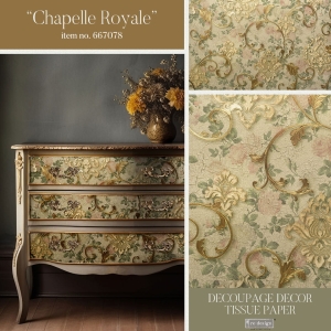 Papier Redesign - Decoupage Tissue Paper Chapelle Royale 