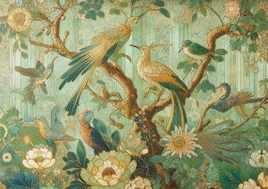 Papier decoupage - mint by michelle GREEN TAPESTRY A1