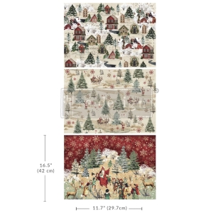 Redesign Decoupage Fiber papier Whimsical Woodland A3 zestaw